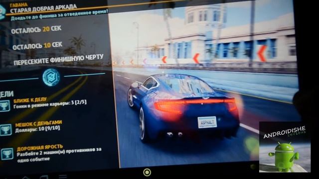 Обзор игры Asphalt 7 на Acer A510 смотреть онлайн