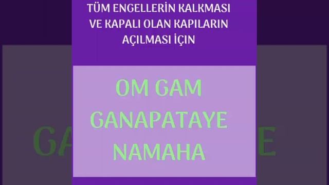 Tüm Engellerin Kalkması İçin Mantra ( Om Gam Ganapataye Namaha ) смотреть онлайн