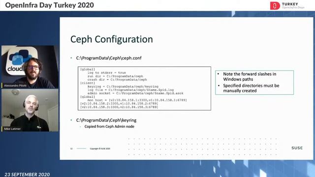 OpenInfra Day Turkey 2020 / Alessandro Pilotti, Mike Latimer - Ceph on Windows! смотреть онлайн