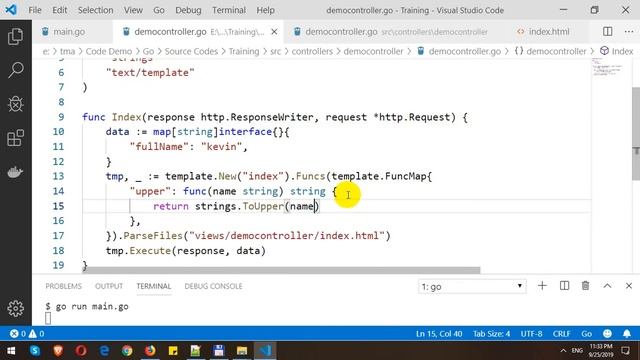 Custom Template Functions in Golang Web Application смотреть онлайн