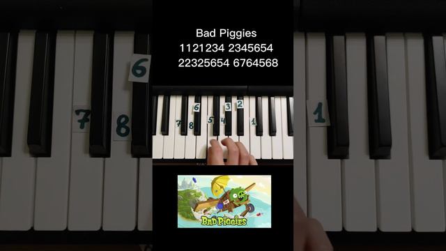 How to play Bad Piggies on piano 🎹 tutorial смотреть онлайн