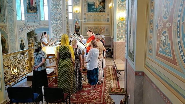 На хвалитех стихиры воскресны, глас 7-й и святых отцов, глас 6-й. Регент Екатерина Артюхова. смотреть онлайн