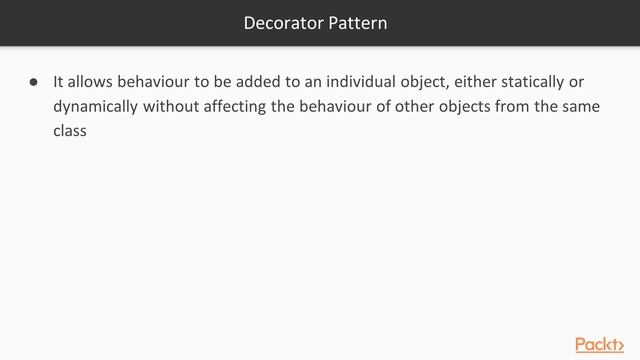 Design Patterns and Best Practices in Java EE 8 : Decorator Pattern | packtpub.com смотреть онлайн