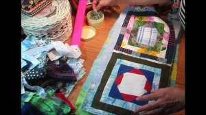 Лоскутное одеяло из старой одежды .Без стежки ,без окантовки.