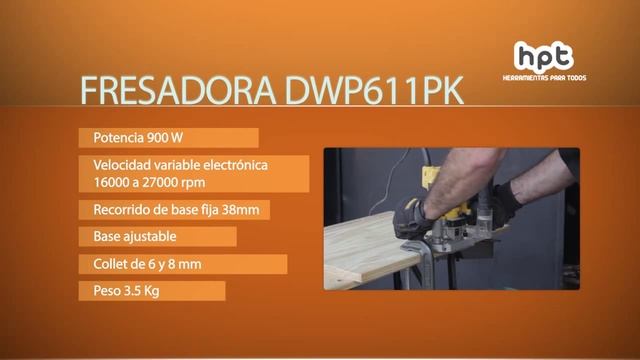 Fresadora Compacta DEWALT DWP611PK смотреть онлайн