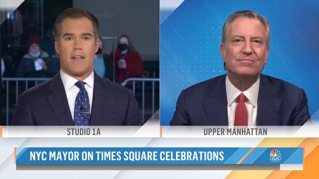 Mayor Bill De Blasio Explains Scaled-Back Times Square Celebration смотреть онлайн