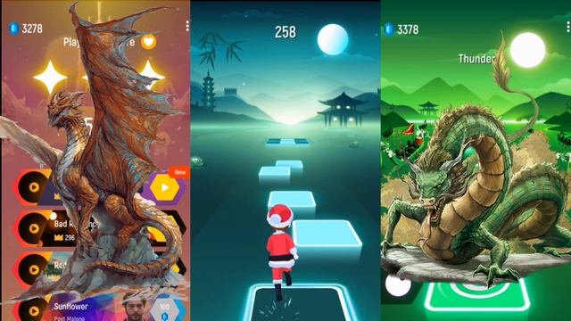 Dragon battle| Tiles Hop Edm Rush| Game| Songs смотреть онлайн