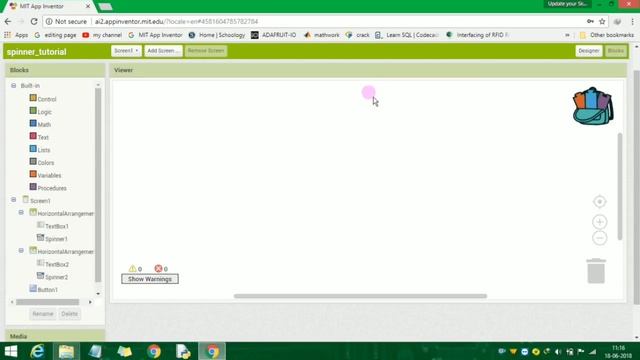 MIT APP INVERTOR #15 spinner tutorial in tamil смотреть онлайн