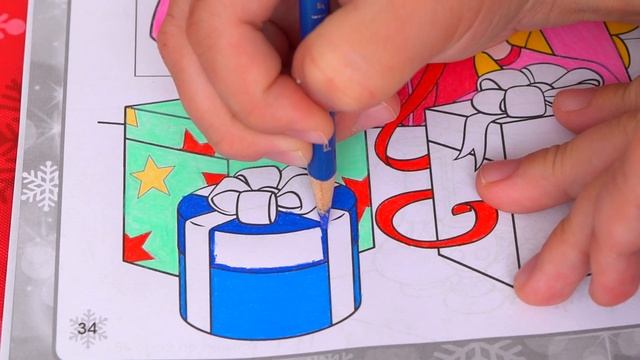 Coloring Aurora Sleeping Beauty Christmas Coloring Page Prismacolor Colored Pencil | KiMMi THE CLOW смотреть онлайн