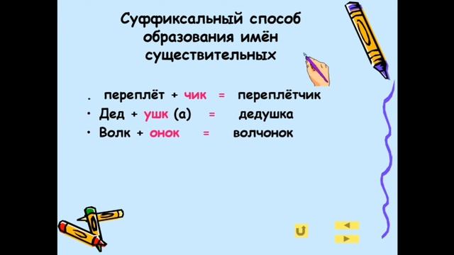 Способы образования имён существительных. Русский язык в 10 классе с кыргызским языком обучения. смотреть онлайн