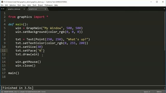 Python Graphics Programming (Graphics.py 3): Images and text смотреть онлайн
