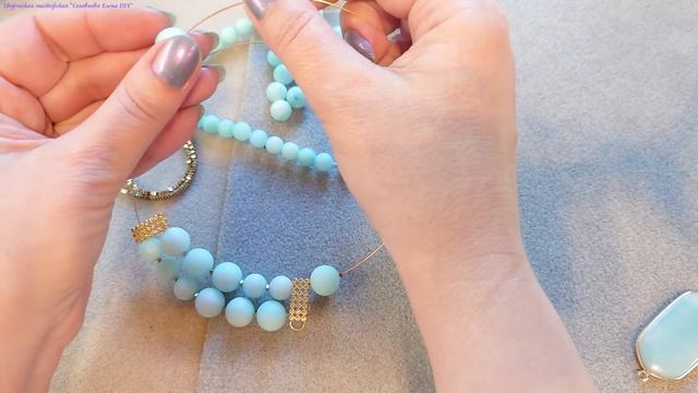 Как соединить две части Мемори проволоки? Колье мастер класс. Украшения своими руками. смотреть онлайн