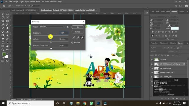 Kids Book Cover Design In Photoshop CC 2021 смотреть онлайн