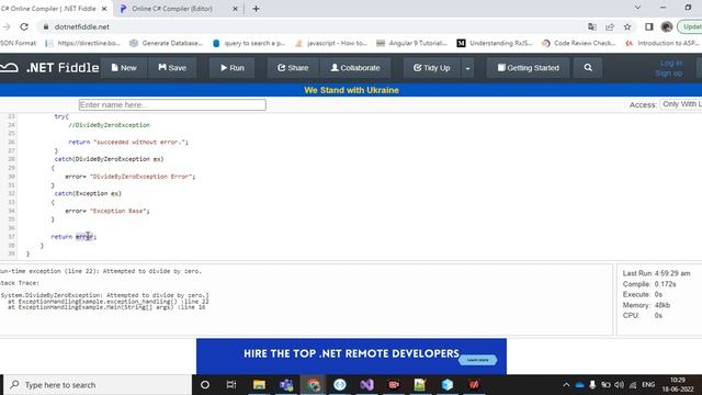 Exception Handling Try Catch Part 2 смотреть онлайн