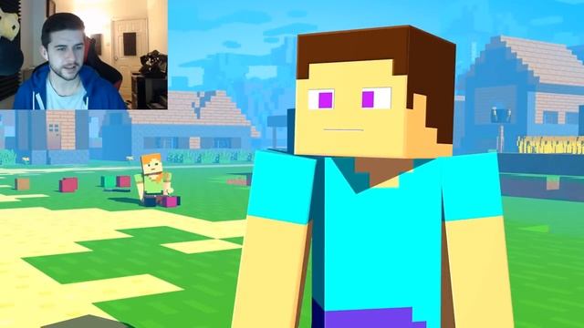 REACTING TO FUNNY MINECRAFT ALEX & STEVE MOVIES!! Minecraft Animations смотреть онлайн