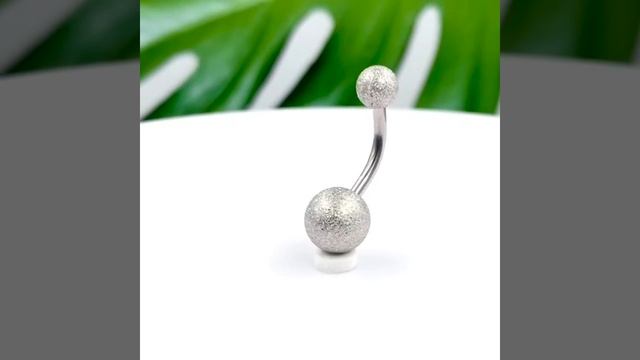 Украшение для пирсинга пупка- банан с золотистыми шарами смотреть онлайн