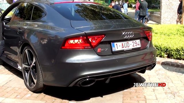 2014 Audi RS7 LOUD REVVING & Acceleration SOUND! (1080p HD)