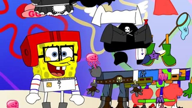 Бесплатные игры онлайн Губка Боб одевалка, игра для девочек смотреть онлайн