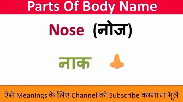 Parts Of Body Name ll शरीर के अंगों के नाम ll #wordmeaning #bodyparts смотреть онлайн