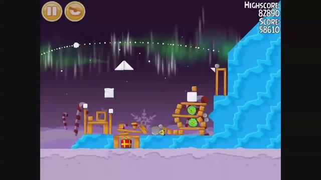 Angry Birds Seasons - Winter Wonderham 1-14 - Walkthrough 3 Stars смотреть онлайн