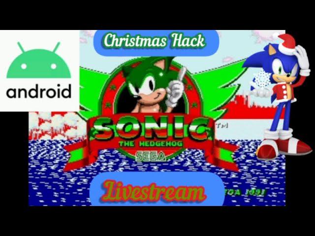Sonic Xmas Hack Of Sonic The Hedgehog 1 Android walkthrough on Genesis emulator ASMR Livestream #1 смотреть онлайн