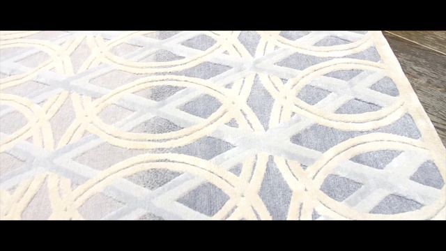Ковер CIRCLES-GR-GRY-YEL(90418) из коллекции ART de VIVRE RUGS на сайте kover.ru смотреть онлайн