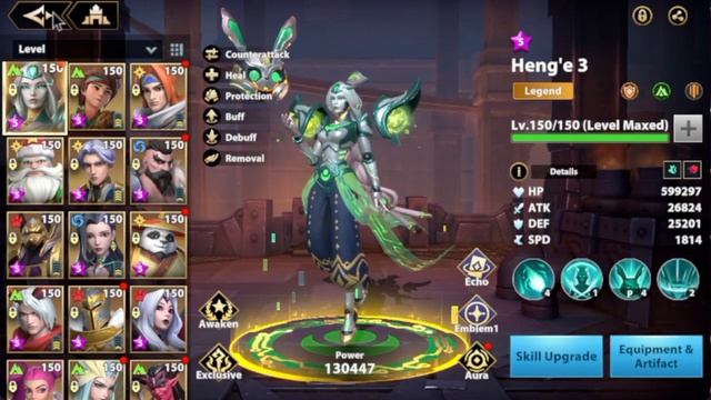 LIMITED LEGEND HENG'E 3 REVIEW, BUILD AND TOWER OF MARK GAMEPLAY | INFINITE MAGIC RAID