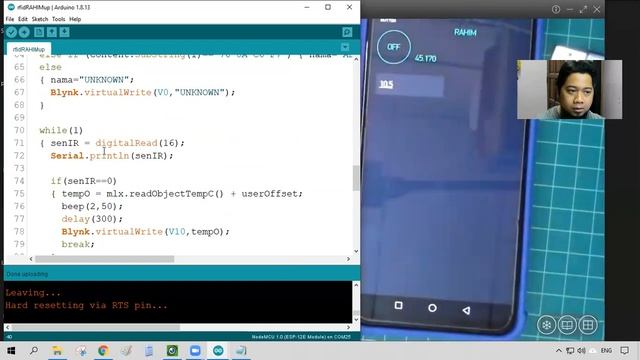 Tutorial 1 (part 2) - Projek pengesan suhu badan MLX90614 dan RFID serta direkodkan di Google Sheet смотреть онлайн