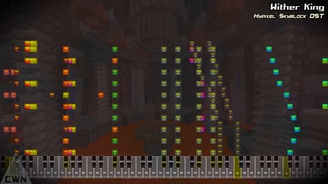 【Note Block】 Hypixel Skyblock OST | The Wither King (Boss Theme 4)