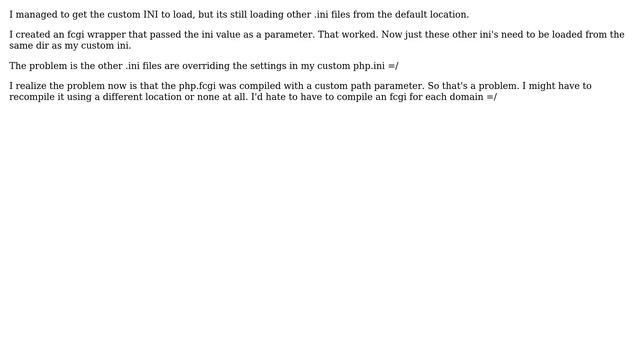 DevOps & SysAdmins: How do you change the "scan this dir for additional ini files" path? смотреть онлайн