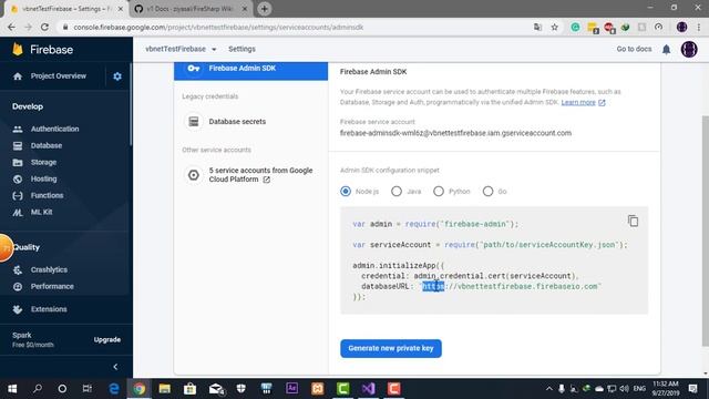 Firebase with VB.NET (Arabic) عمل قاعدة بيانات للبرنامج فيجوال بيسك смотреть онлайн