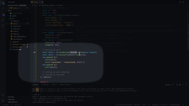 Simplified D3 React Scatterplot Chart | Tutorial смотреть онлайн