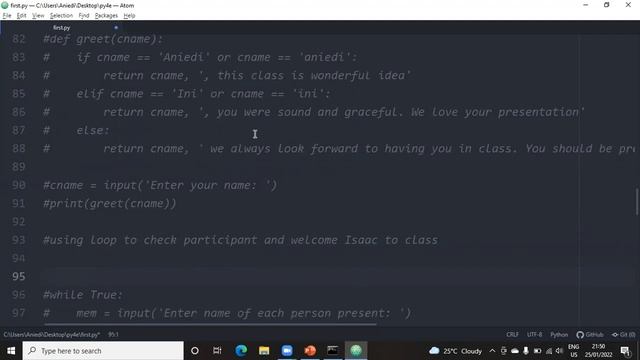 Introduction to Python (sample programs) class II смотреть онлайн