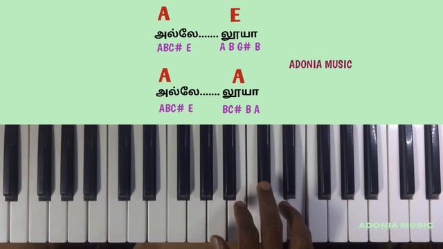 hallelujah john jebaraj song keyboard notes and chords смотреть онлайн