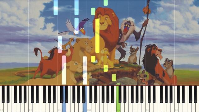 Disney's The Lion King - Can You Feel the Love Tonight | EASY Piano Tutorial смотреть онлайн