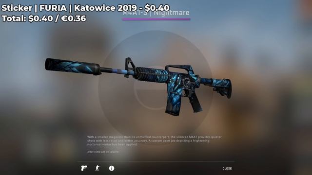 CS:GO - M4A1-S Nightmare Sticker Combinations!