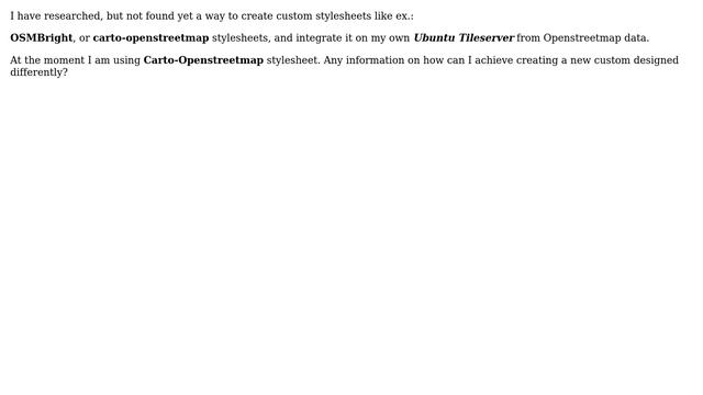 GIS: Creating Custom OSM Map Stylesheet (Ubuntu tileserver) смотреть онлайн