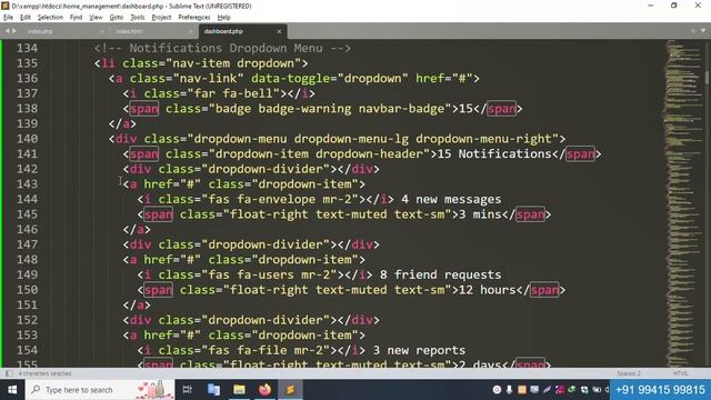 #2- Convert HTML to PHP (Login and Dashboard) | Home Management System in PHP | PHP Project in Hind смотреть онлайн