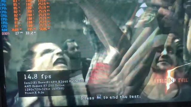 TEST ВИДЕОКАРТЫ AMD R7/250 В ИГРЕ RESIDENT EVIL 5 смотреть онлайн