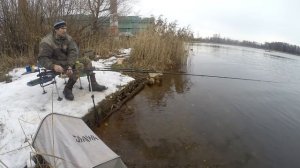 Рыбалка на оз. Муромское в Шатуре.  28 февраля 2020.