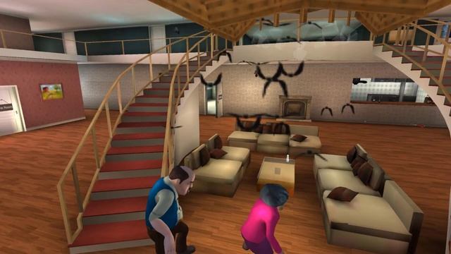 Nick runs away when 2 Evil Old Man chases | Scary Teacher 3D смотреть онлайн