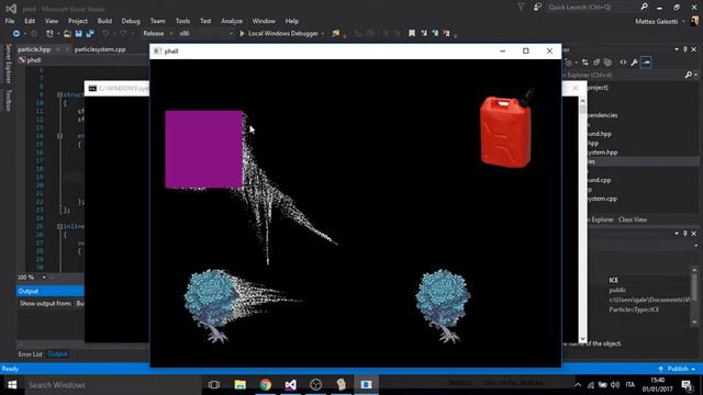 Particle test SFML 2.4 смотреть онлайн