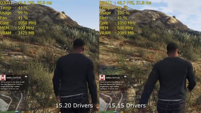 AMD Driver comparison 15 15 Vs 15 20 GTA V Fury X смотреть онлайн