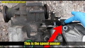 How to remove speed sensor / speedometer (tachometer) VW Golf Mk4 Jetta Bora in 3 steps