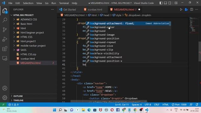 how to create a responsive mega menu dropdown using basic HTML and CSS смотреть онлайн