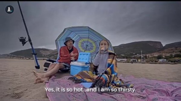 English Listening - A Day At The Beach A1 - A2