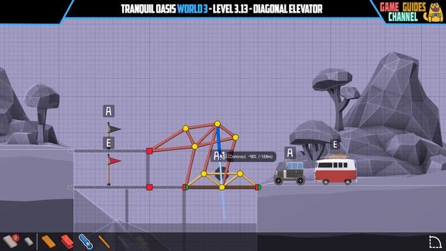 Poly Bridge 2 Level 3-13 Diagonal Elevator Solution смотреть онлайн