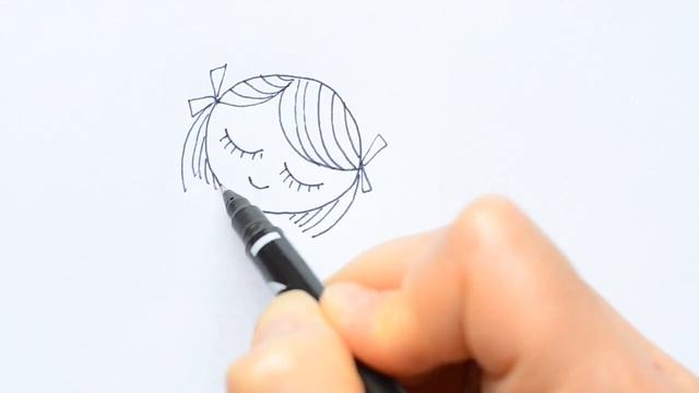 Как нарисовать девочку. Девочка на качелях. Рисунок фломастером смотреть онлайн