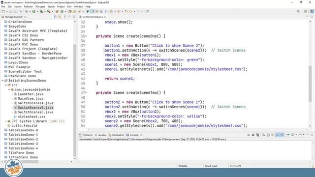How to Switch Scenes | JavaFX GUI Tutorial for Beginners смотреть онлайн