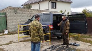 Багажник на УАЗ Патриот АКПП с рейлингами.